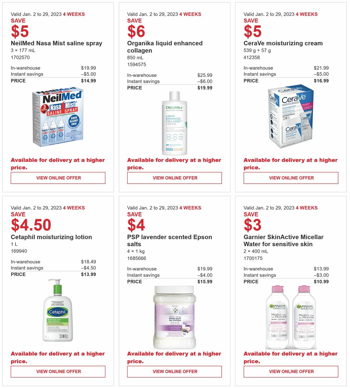 Costco Flyer from January 2