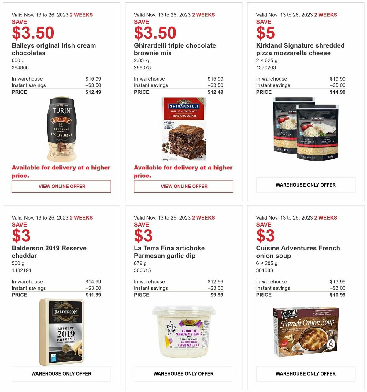 Costco Flyer from November 13