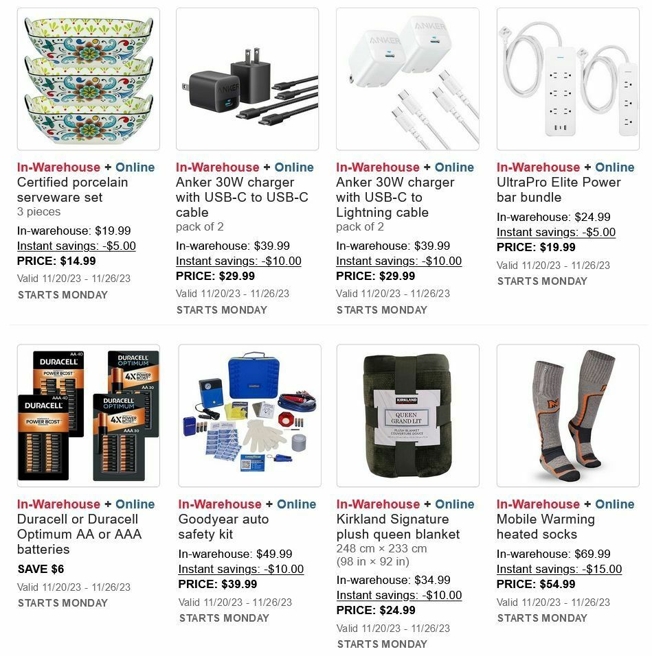 Costco Black Friday Flyer from November 17