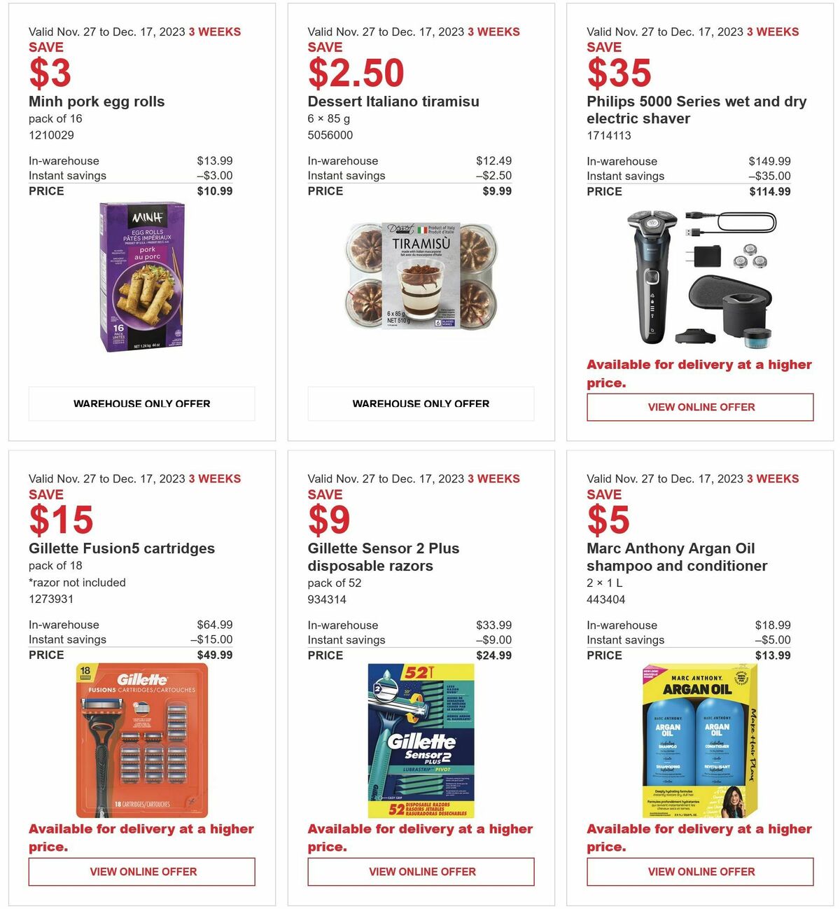 Costco Flyer from November 27