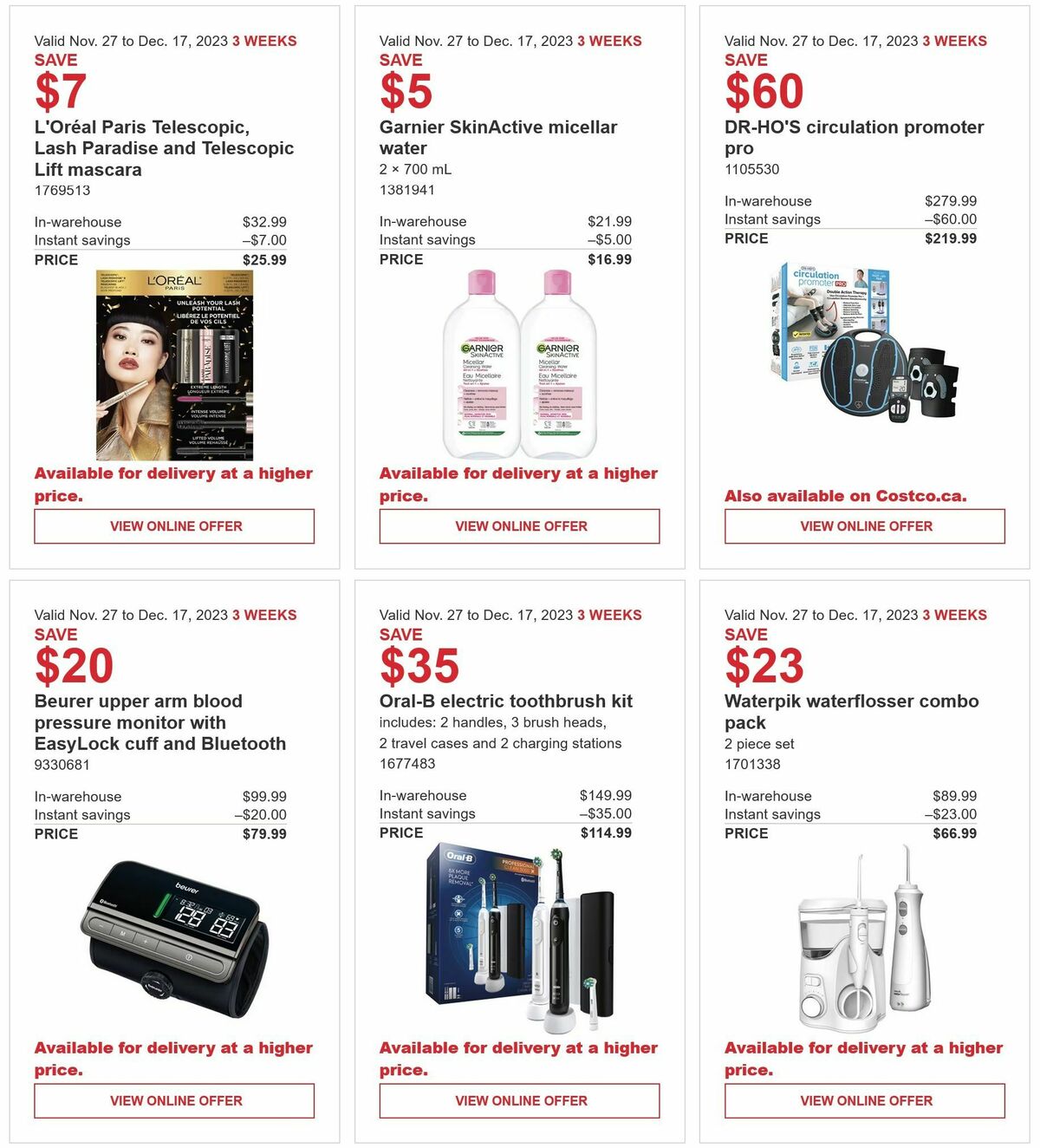 Costco Flyer from November 27