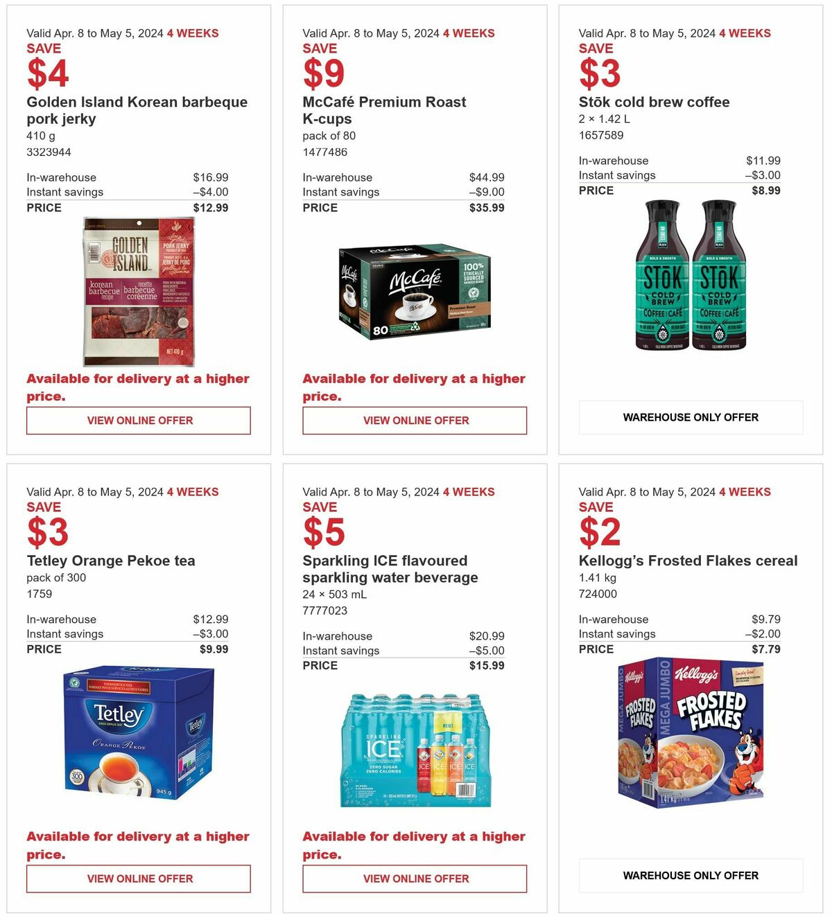 Costco Flyer from April 8