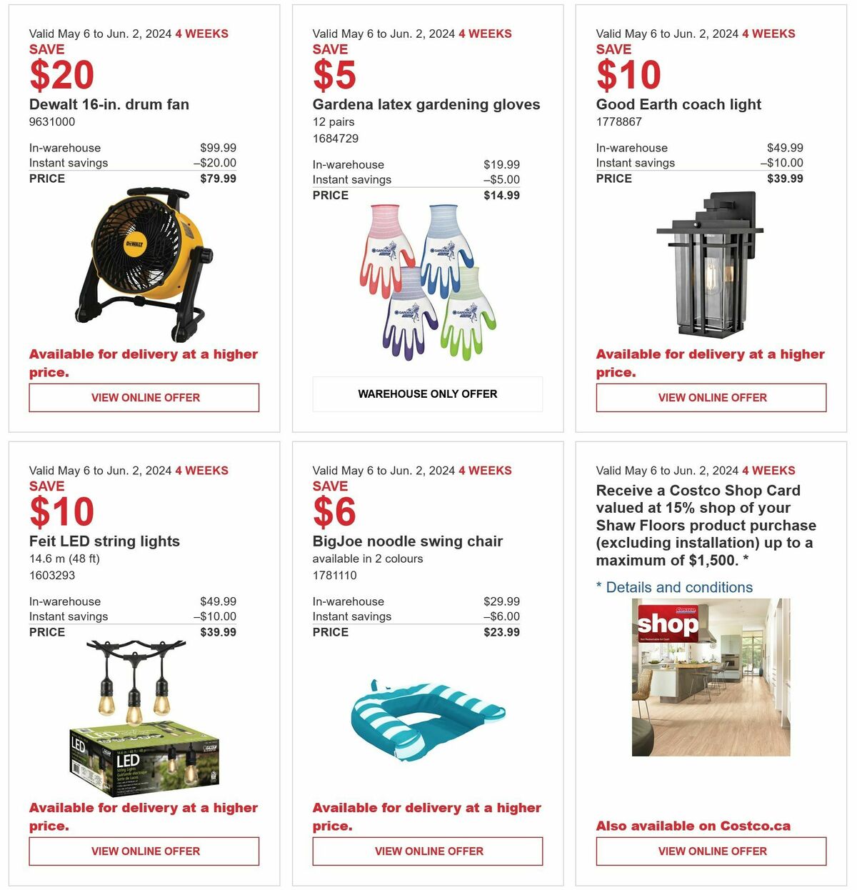 Costco Flyer from May 6