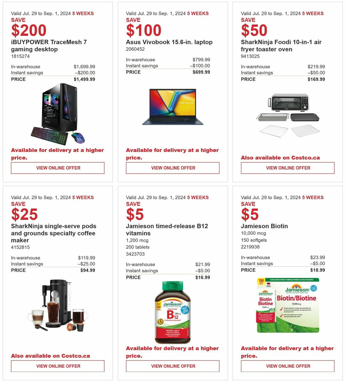 Costco Flyer from July 29