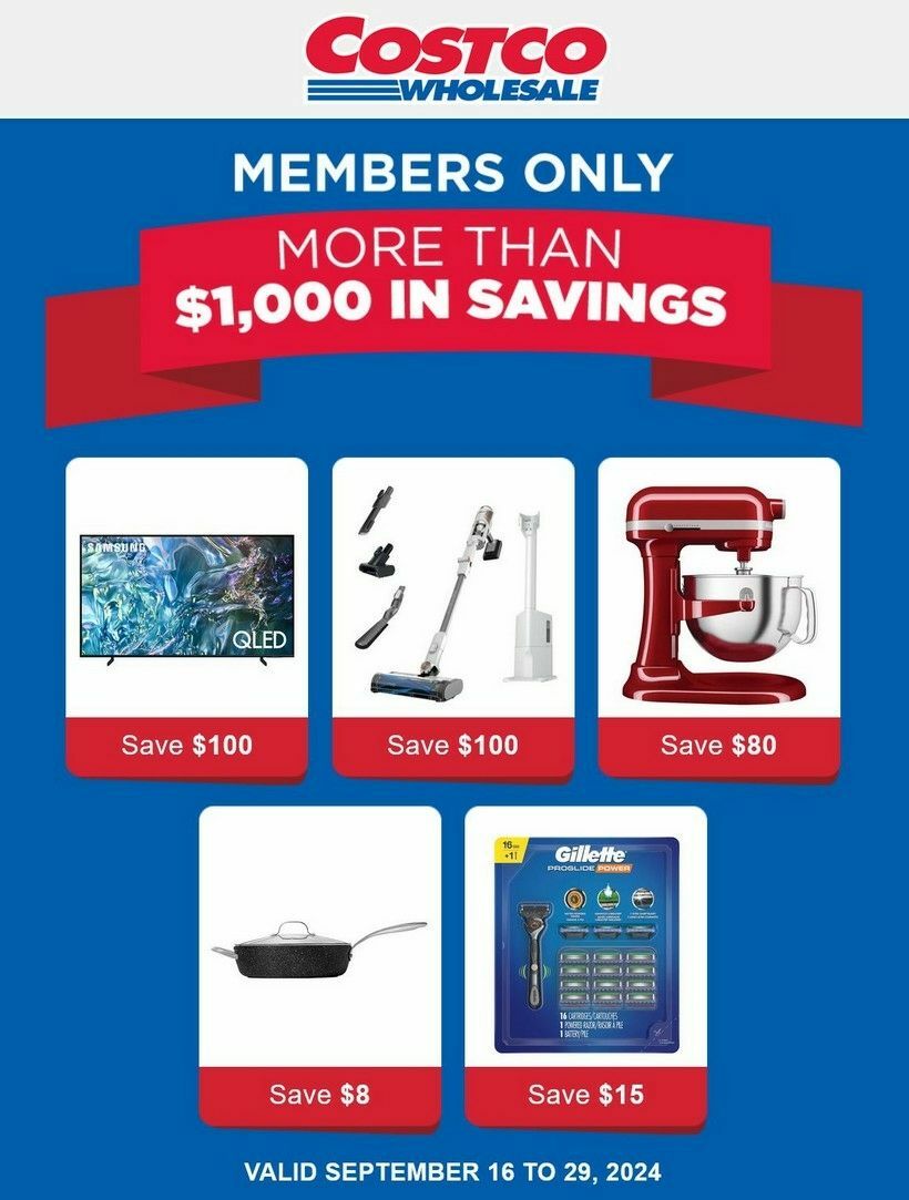 Costco Flyer from September 16