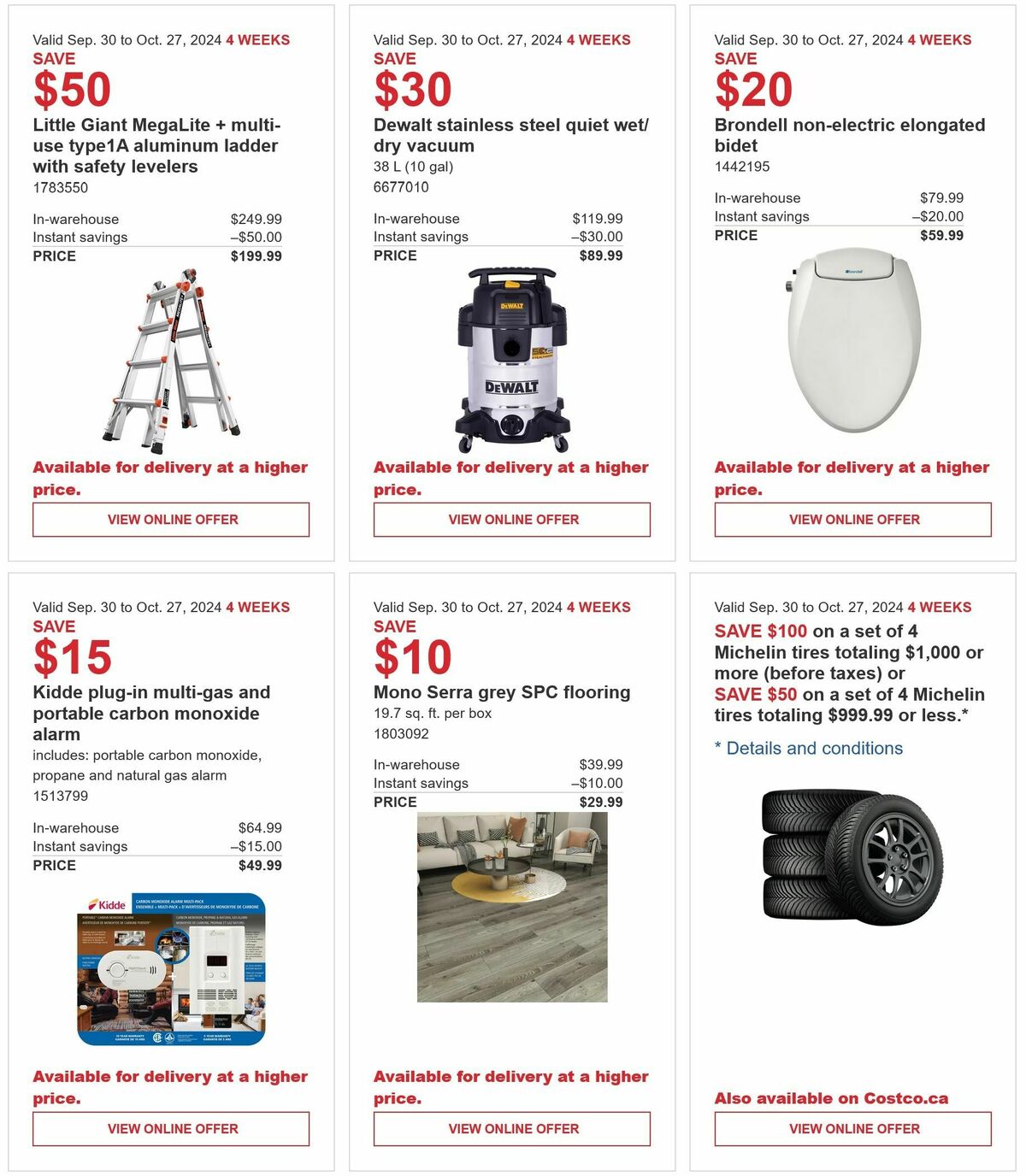 Costco Flyer from September 30