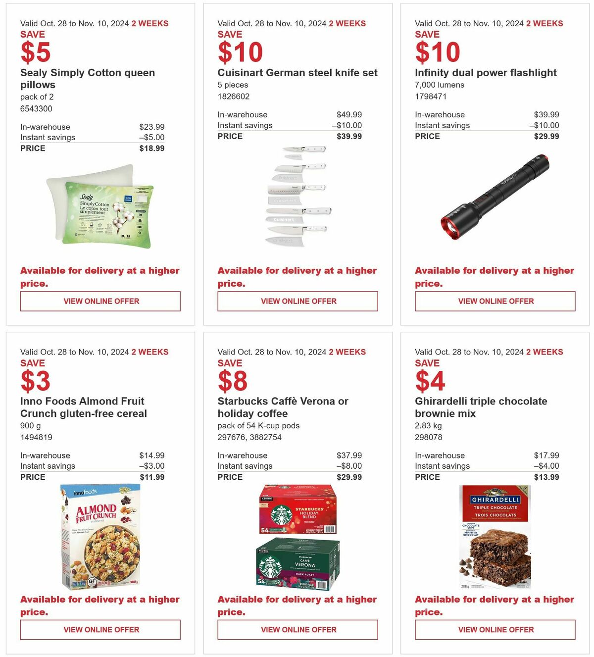 Costco Flyer from October 28