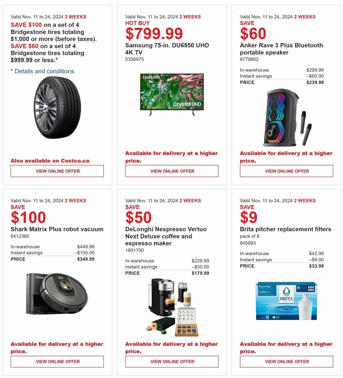 Costco Flyer from November 11