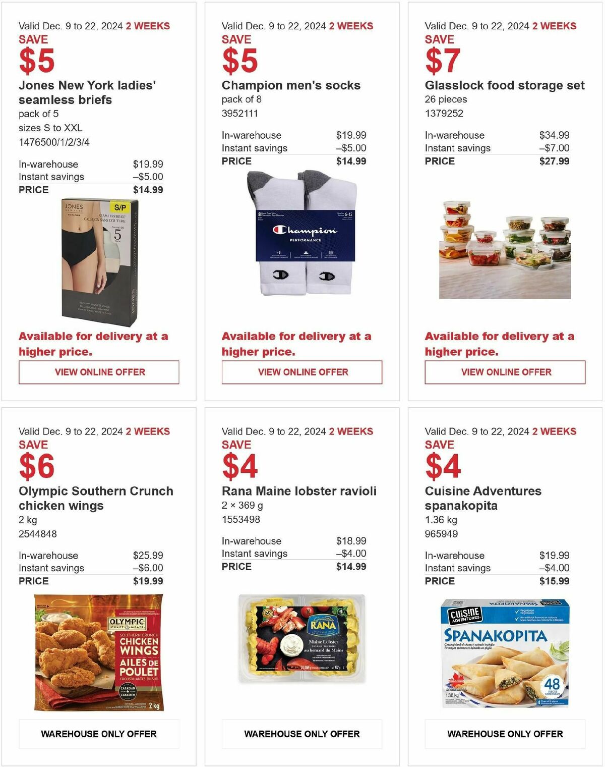 Costco Flyer from December 9