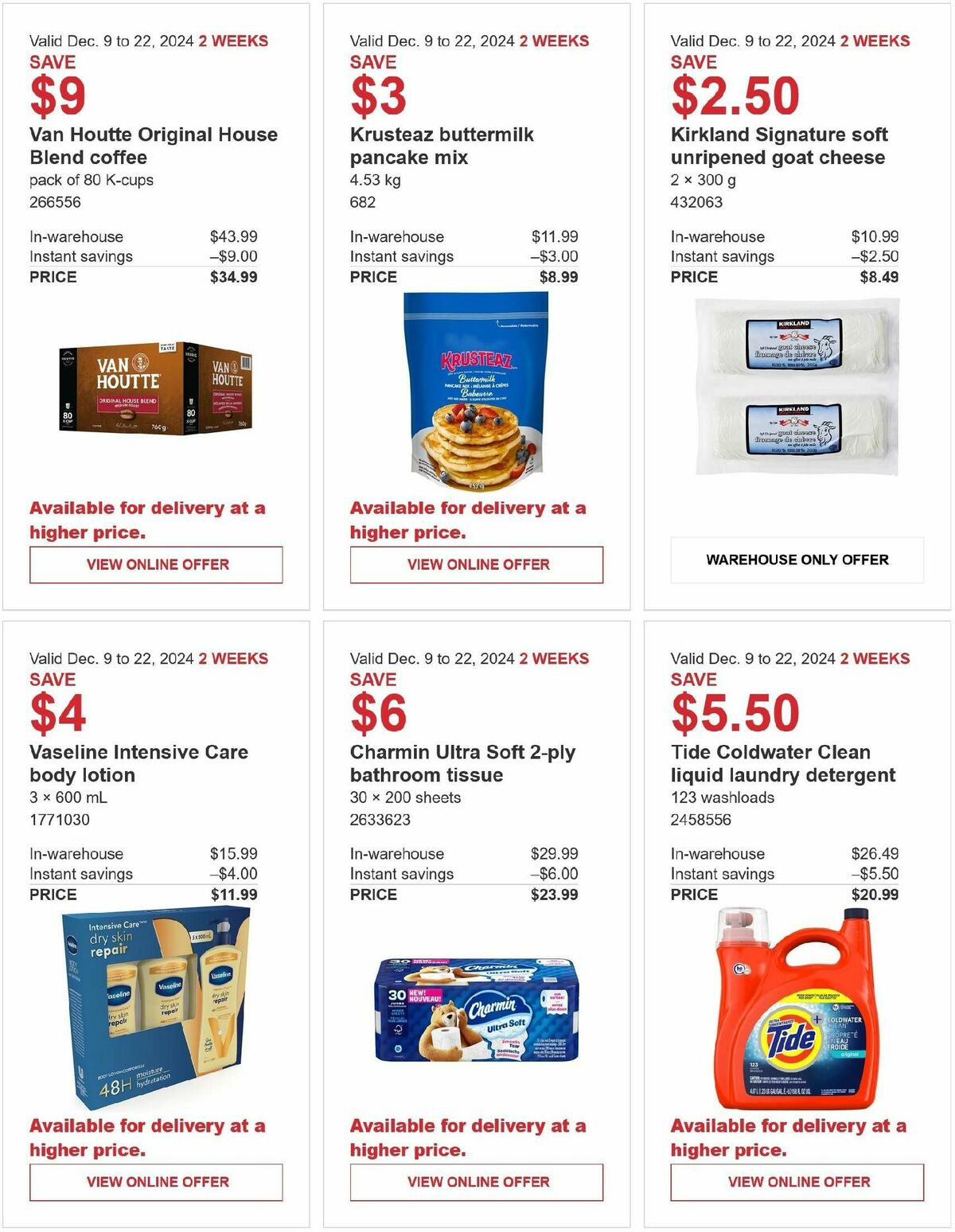 Costco Flyer from December 9