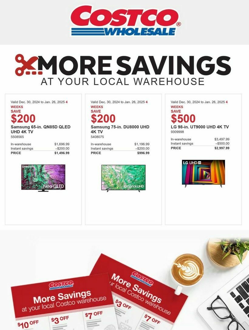 Costco Flyer from December 30