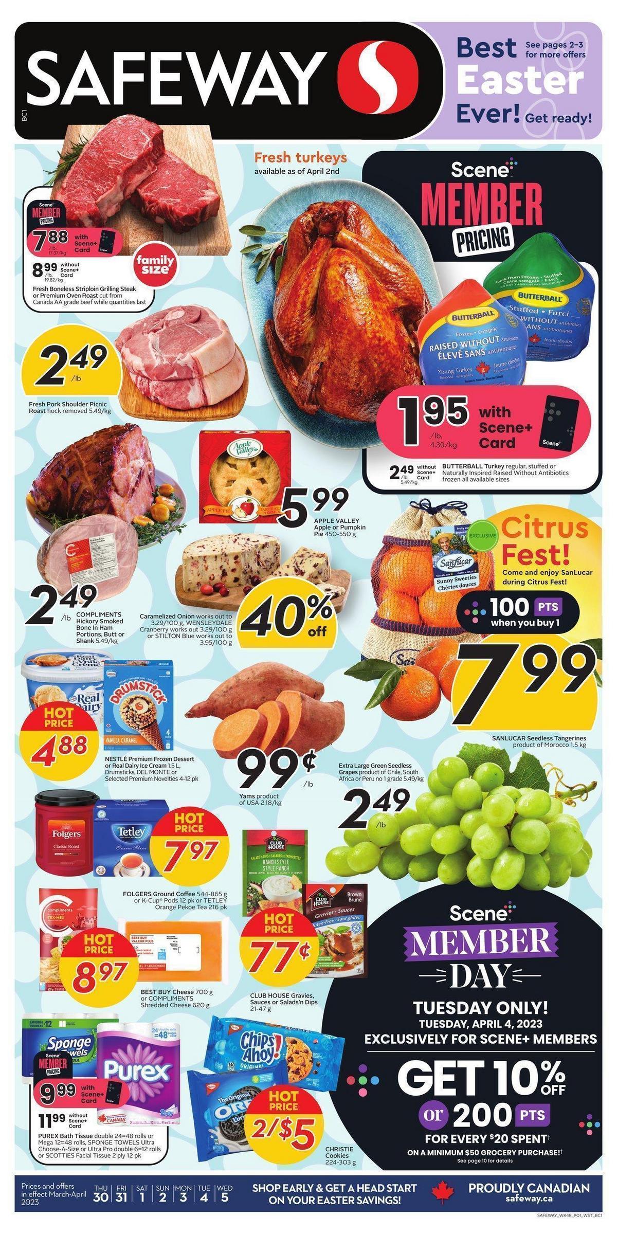 Safeway Flyer from March 30