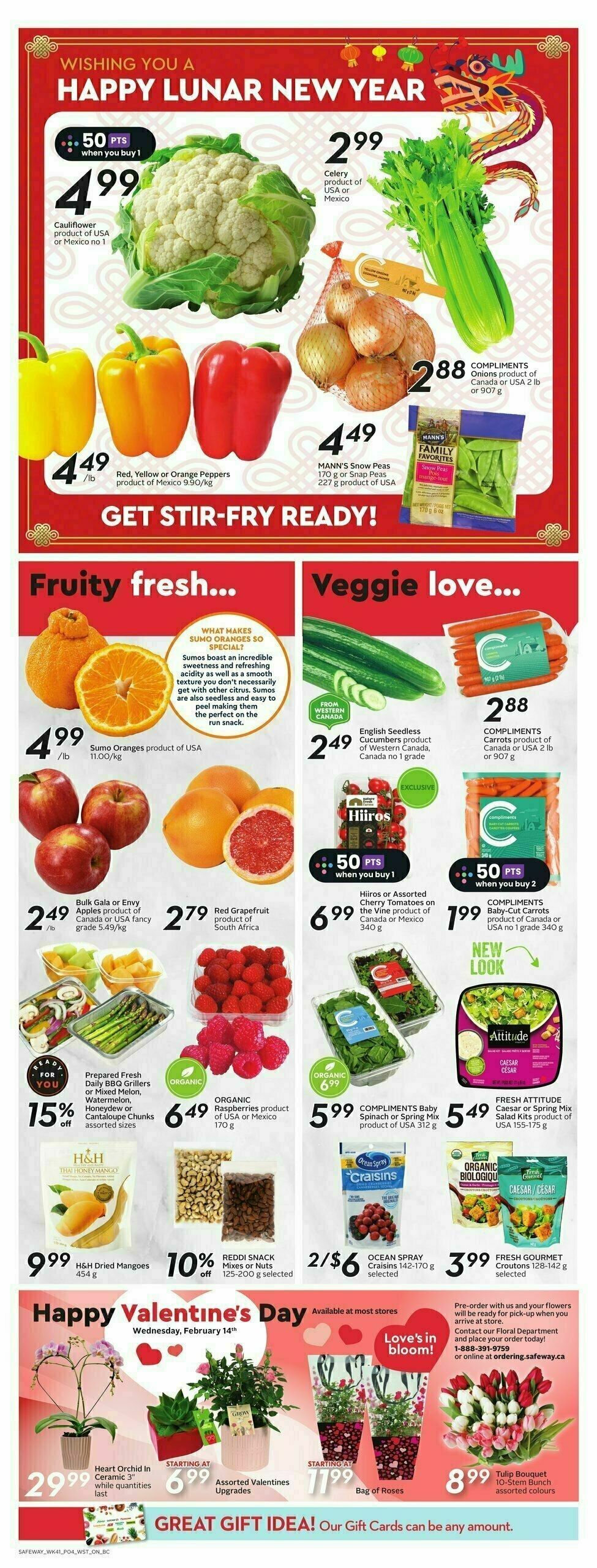 Safeway Flyer from February 8