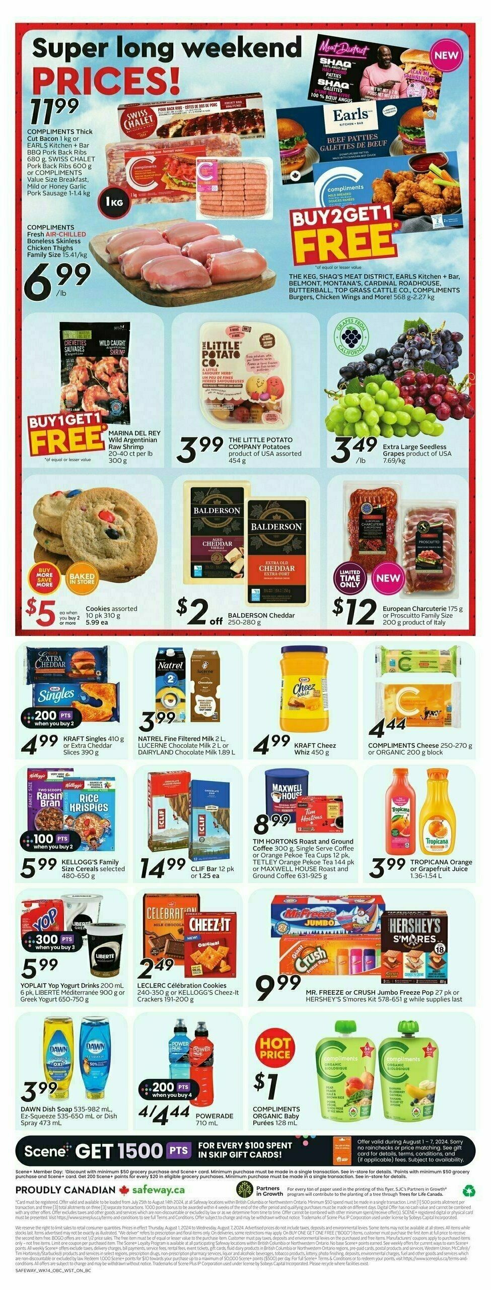 Safeway Flyer from August 1