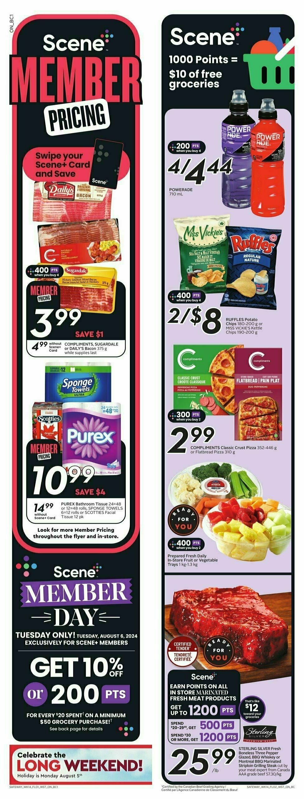 Safeway Flyer from August 1