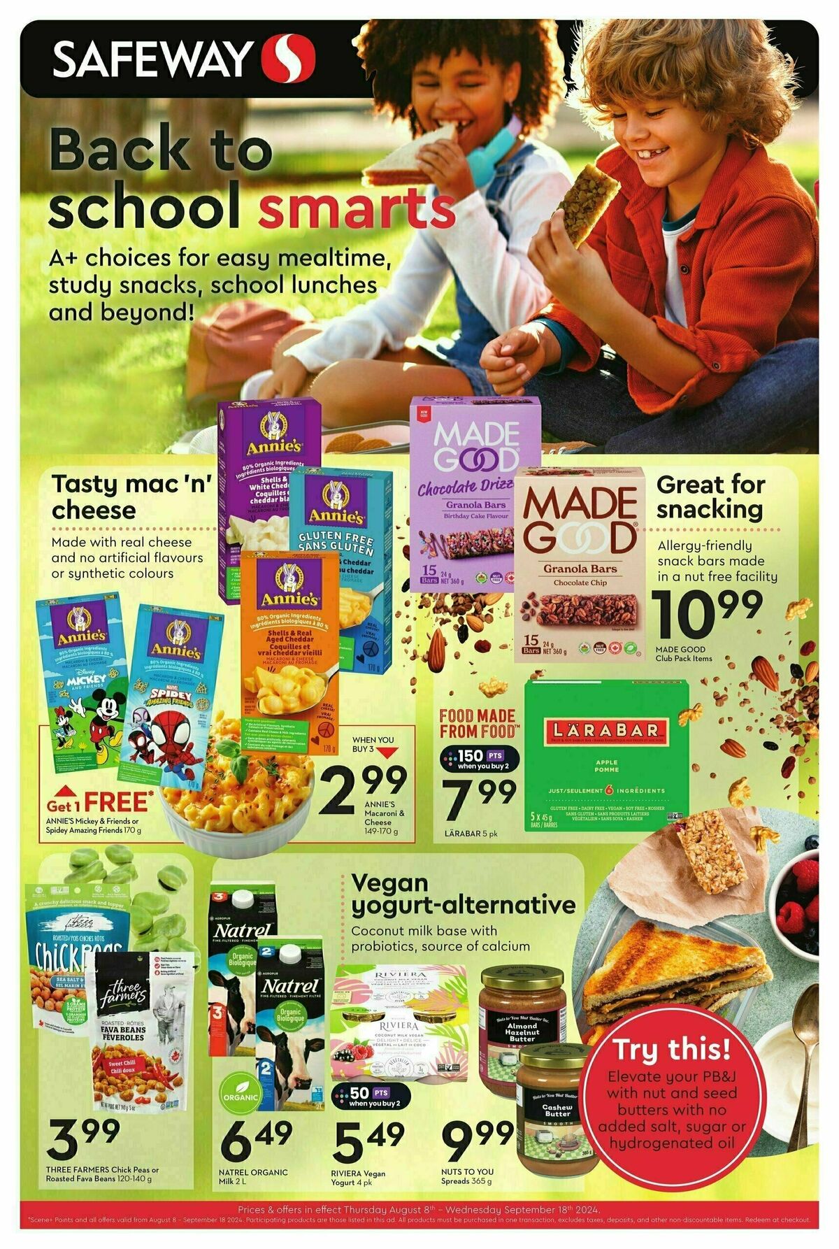 Safeway Natural and Wellness Flyer from August 8