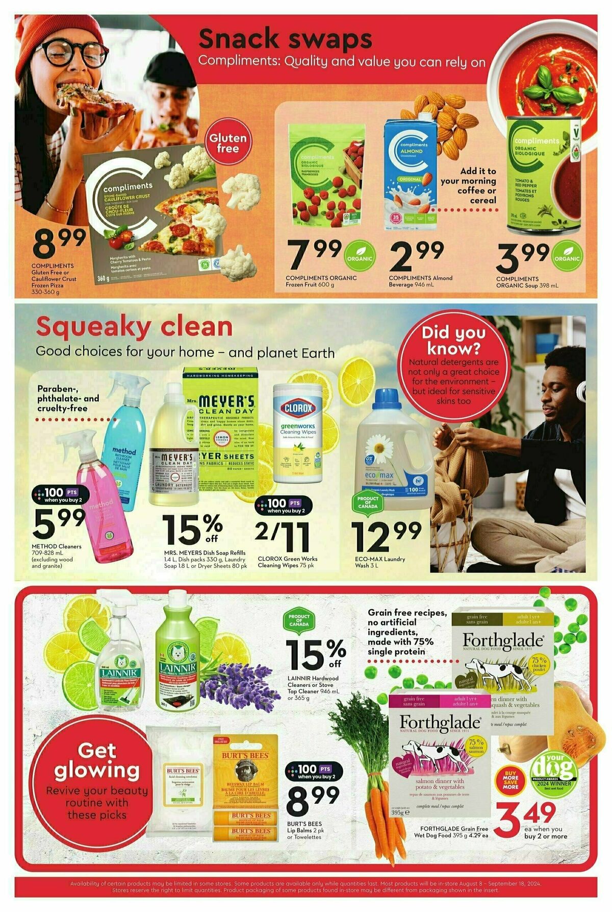 Safeway Natural and Wellness Flyer from August 8