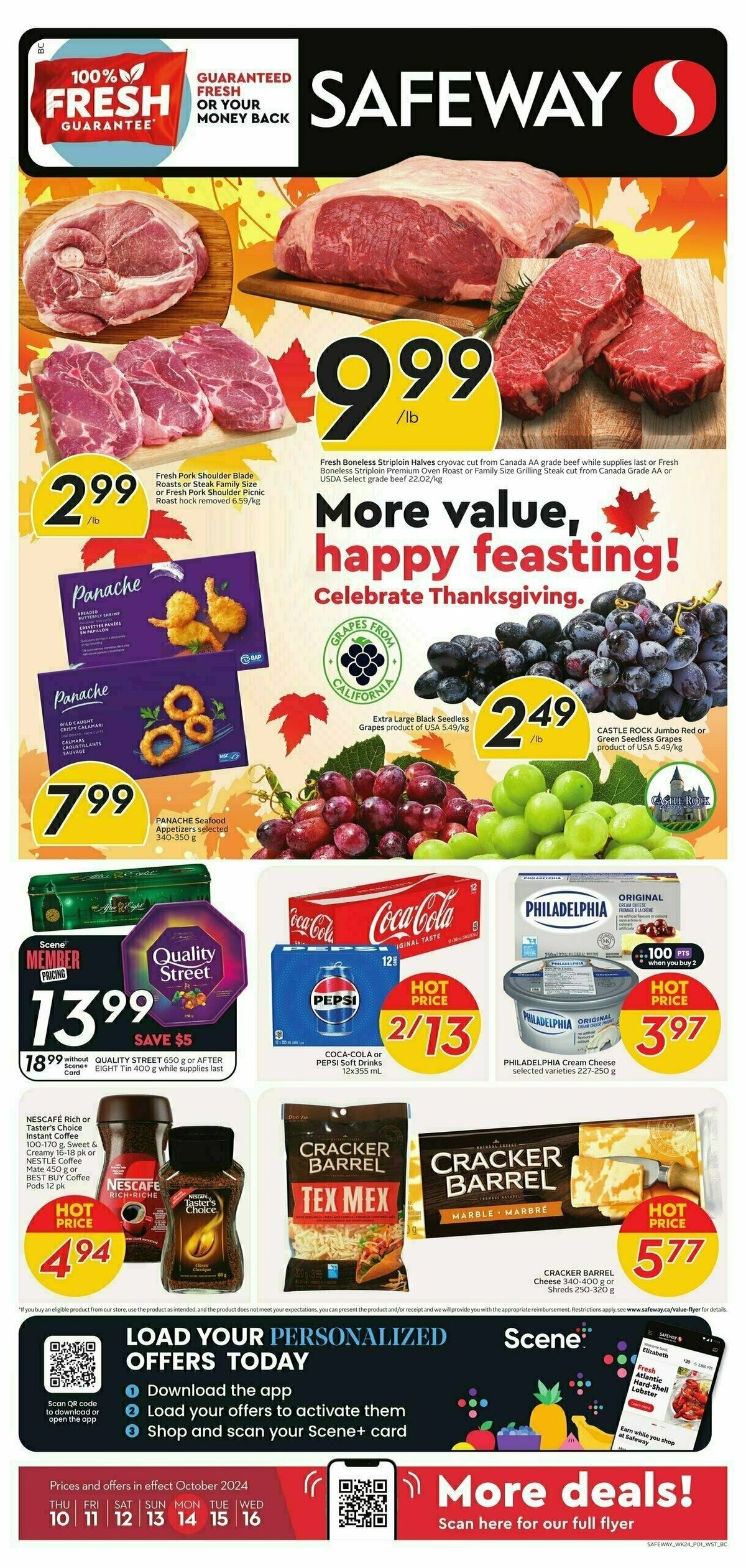 Safeway Flyer from October 10