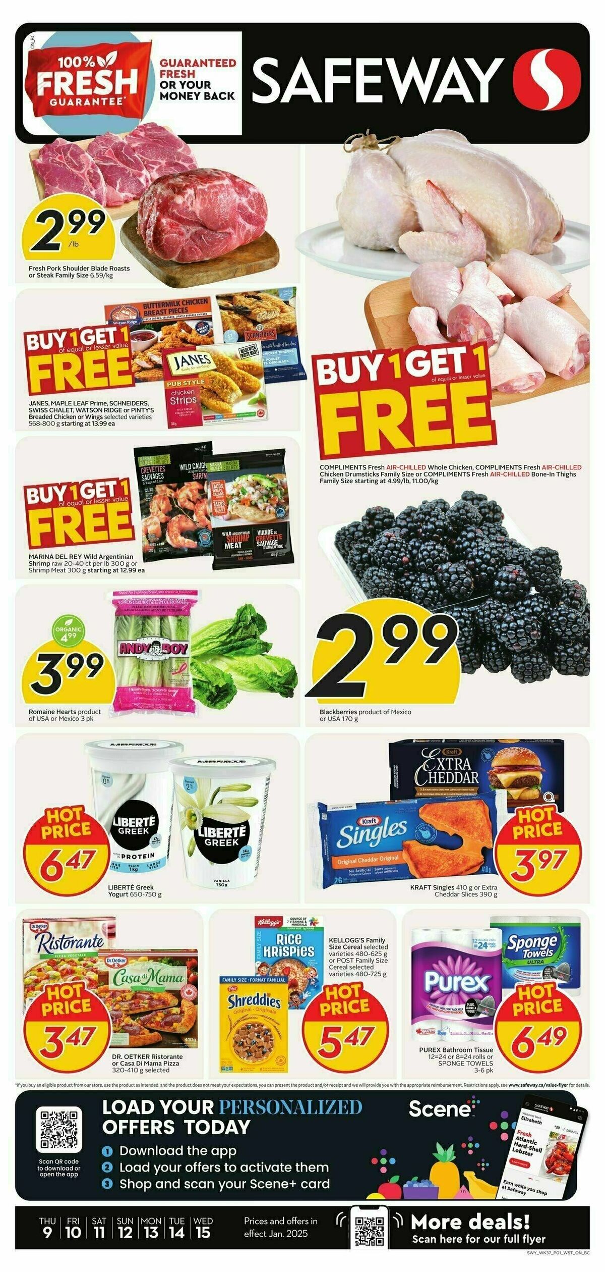 Safeway Flyer from January 9