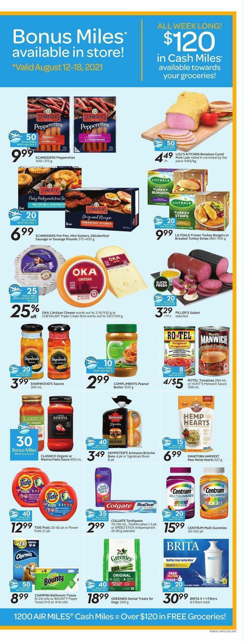 Sobeys Flyer from August 12