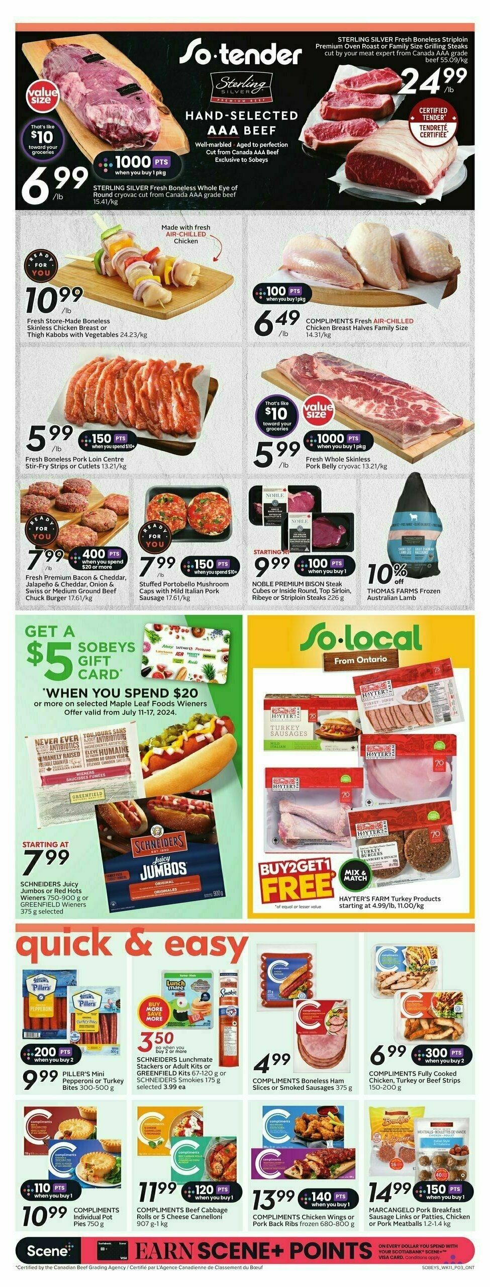 Sobeys Flyer from July 11