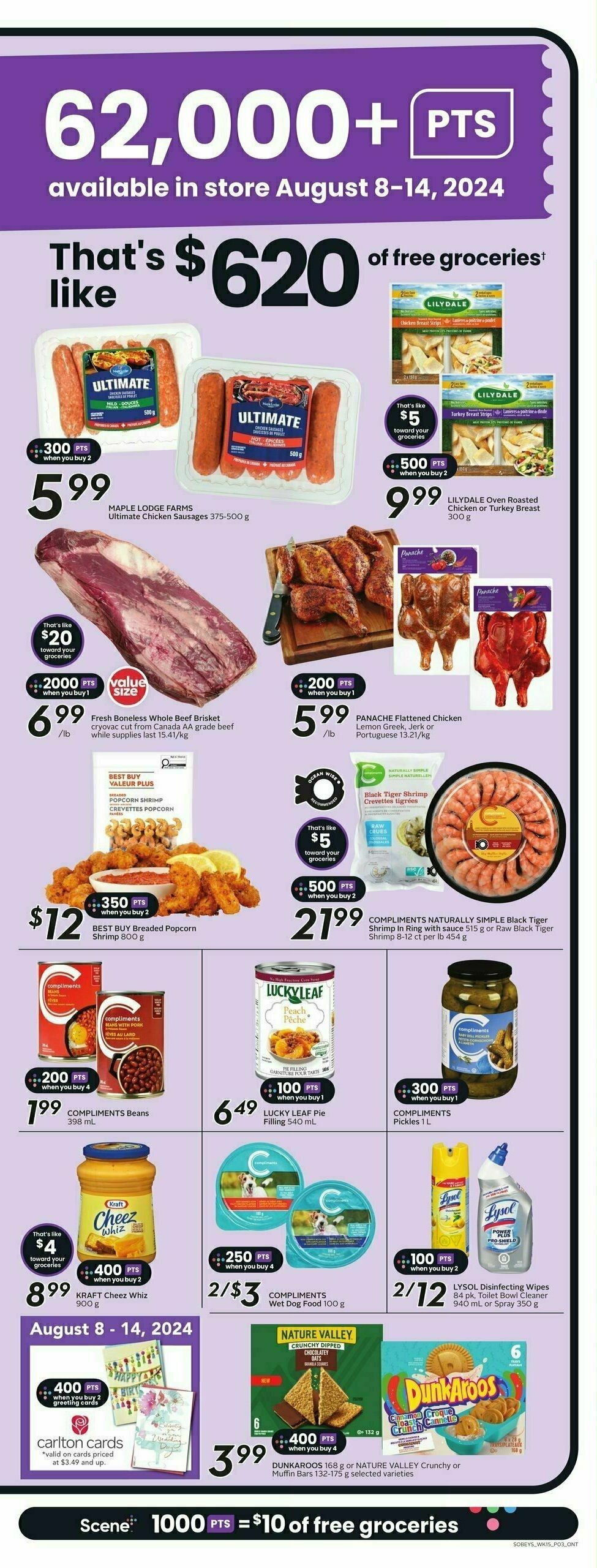 Sobeys Flyer from August 8