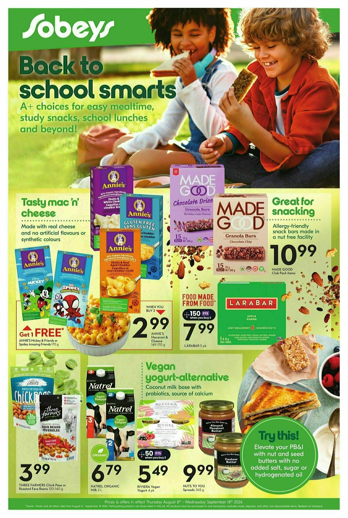 Sobeys Natural and Wellness Flyer from August 8