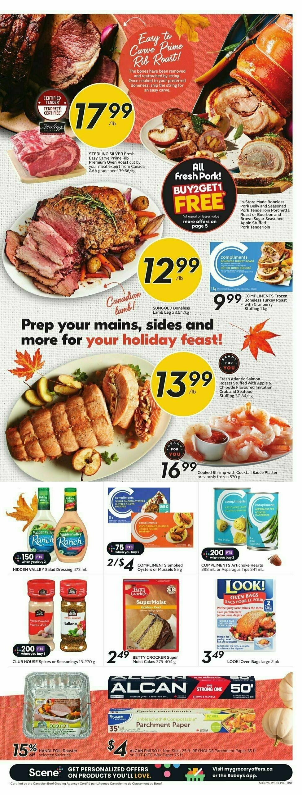 Sobeys Flyer from October 3