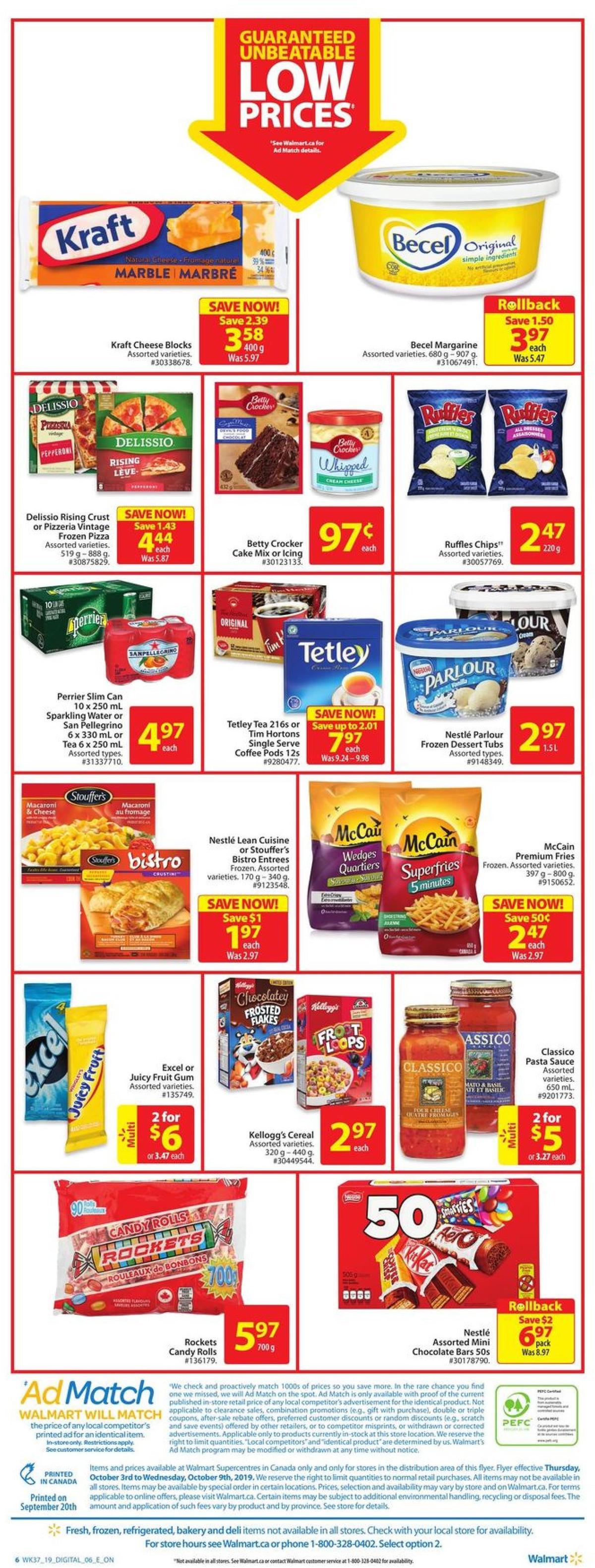 Walmart Flyer from October 3