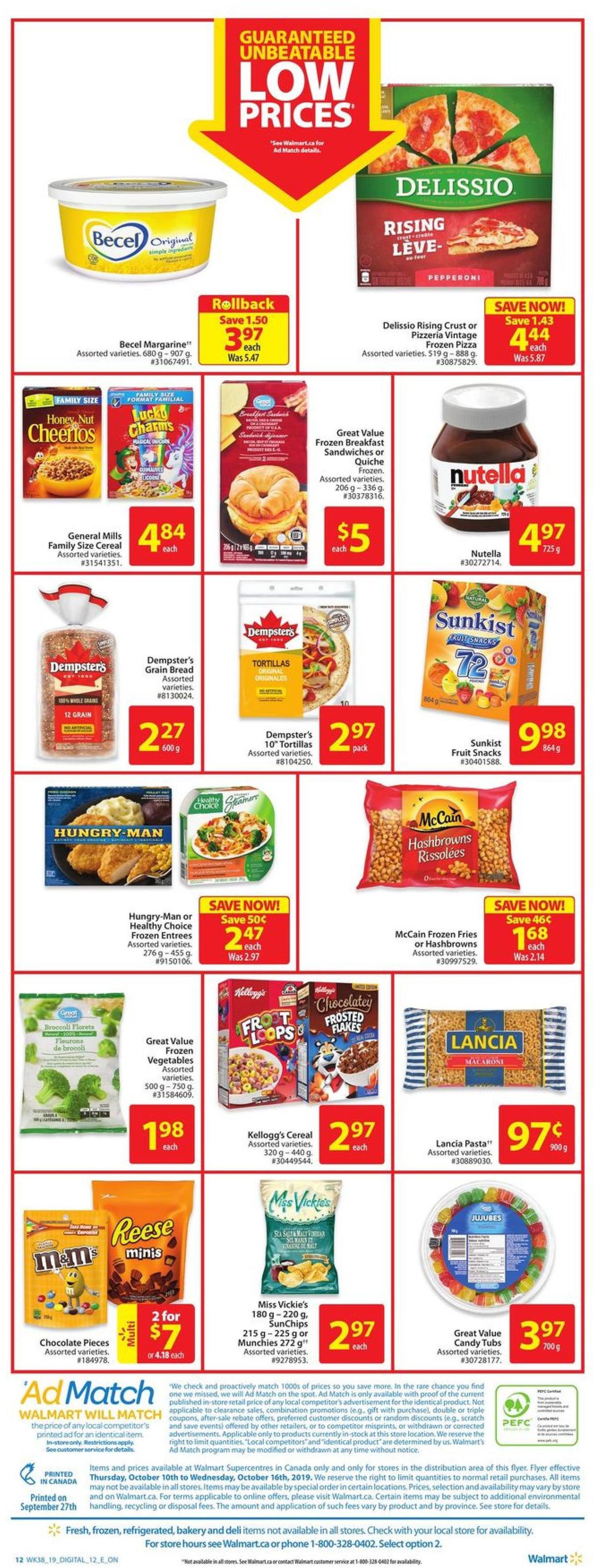 Walmart Flyer from October 10