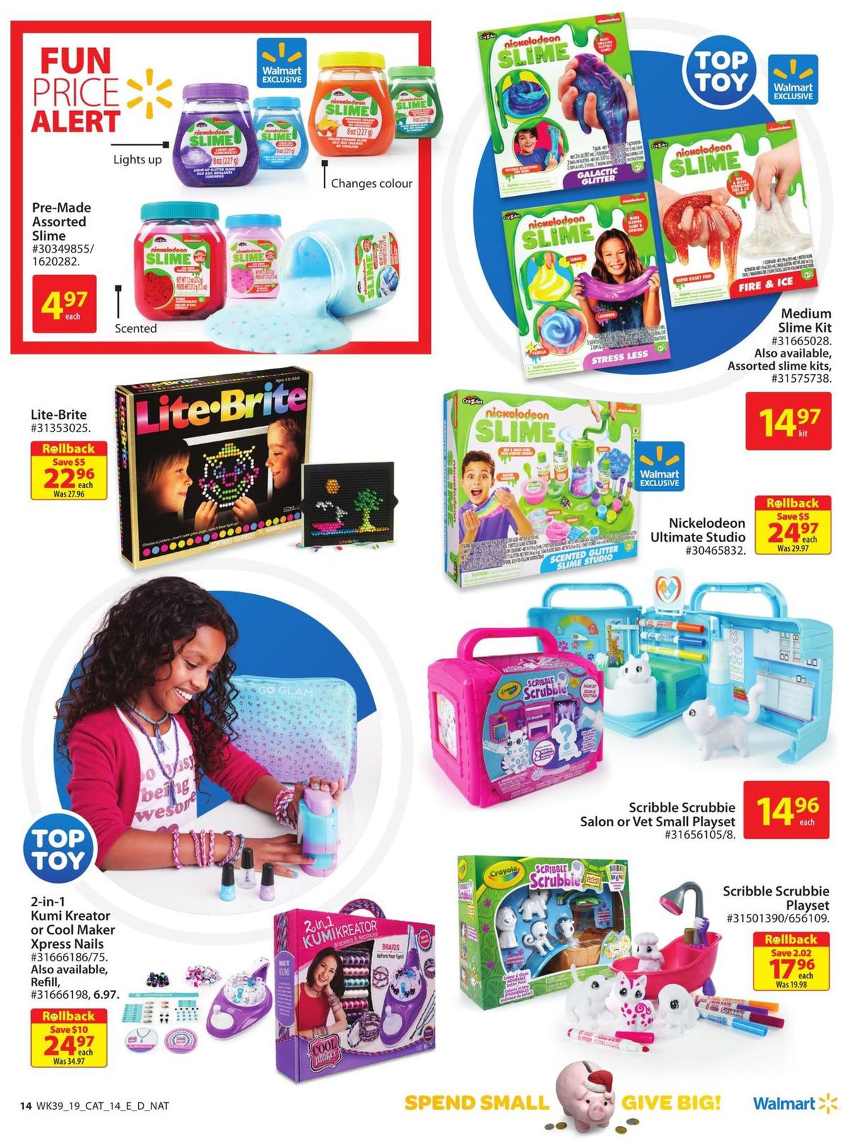 Walmart Toy Shop Flyer from October 17