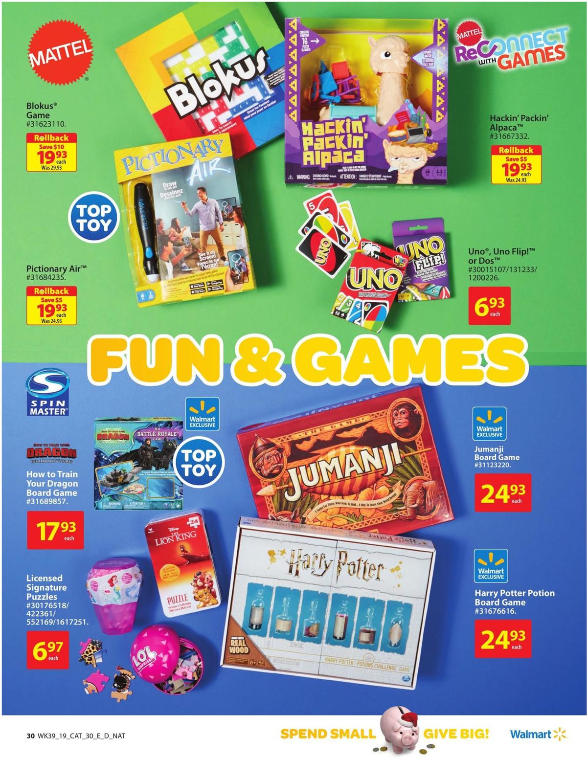 Walmart Toy Shop Flyer from October 17