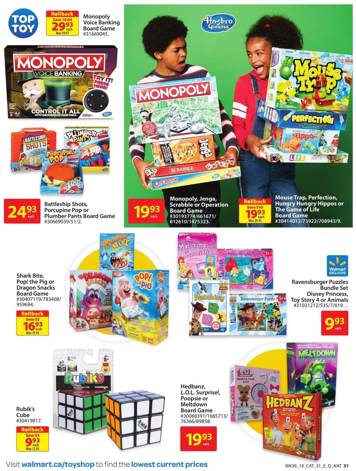 Walmart Toy Shop Flyer from October 17