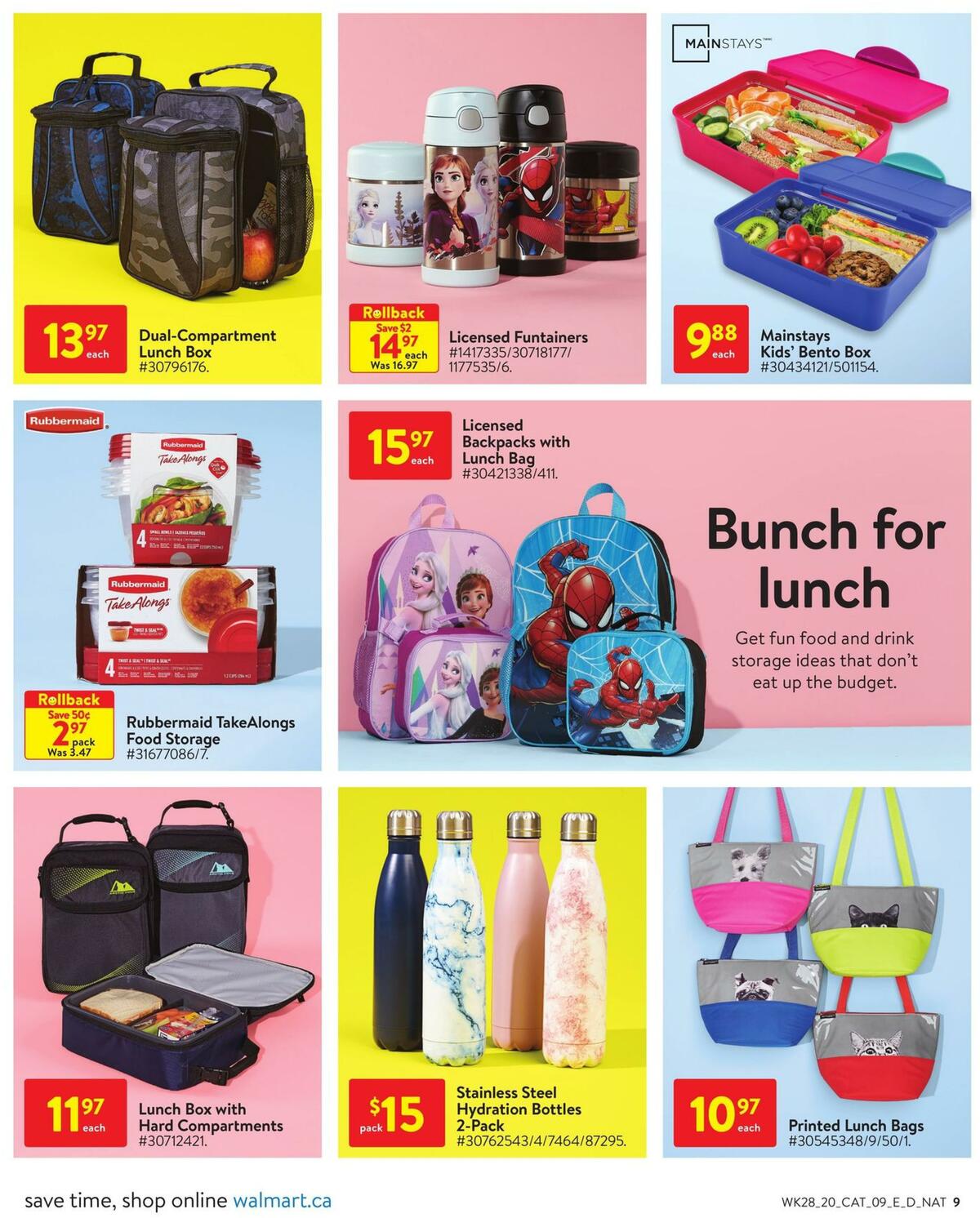 Walmart School Flyer from August 6