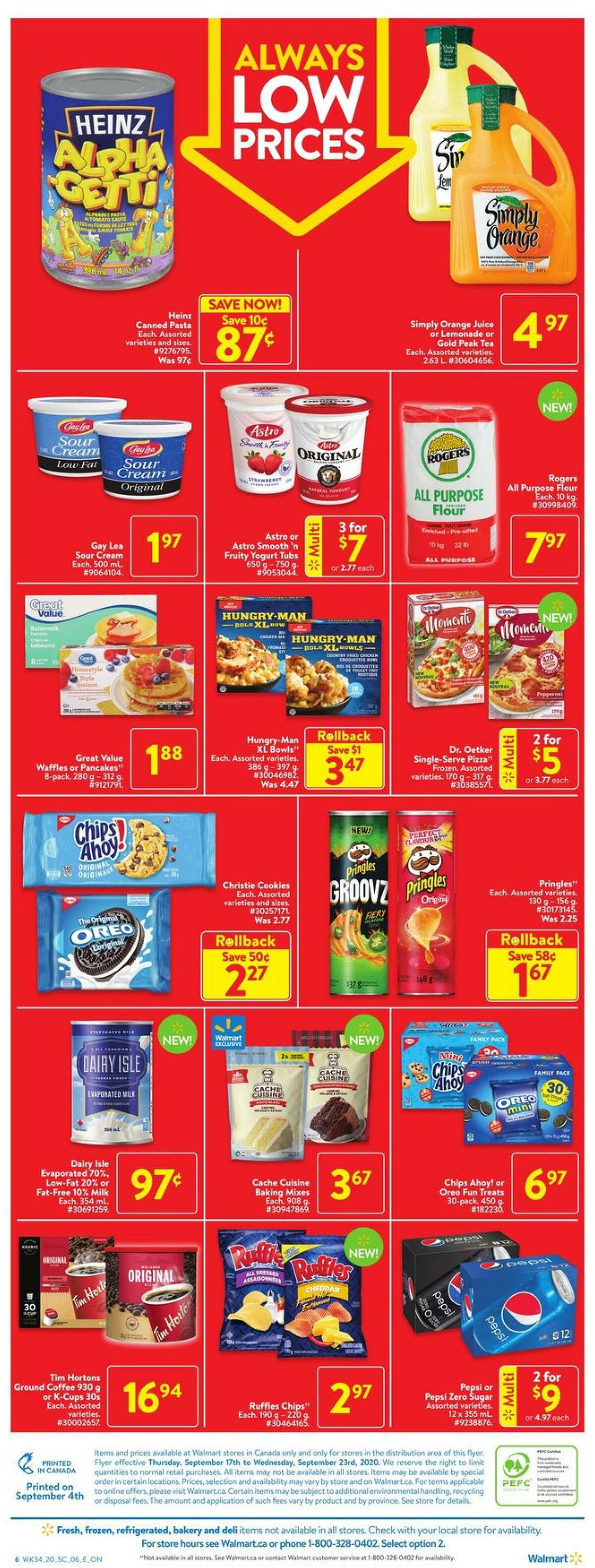 Walmart Flyer from September 17