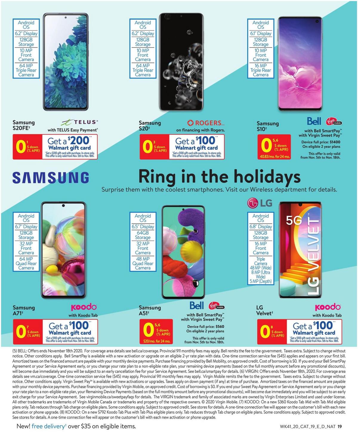 Walmart Holiday Flyer from November 5