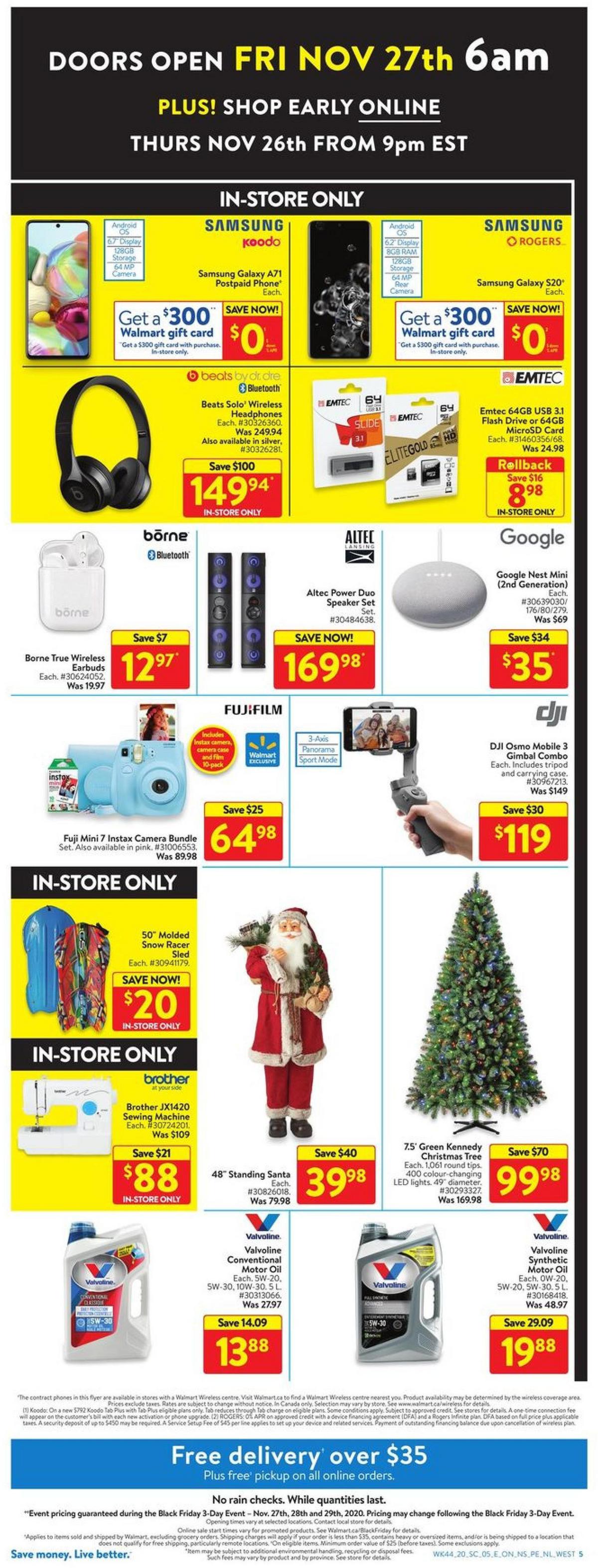 Walmart Black Friday Flyer from November 27