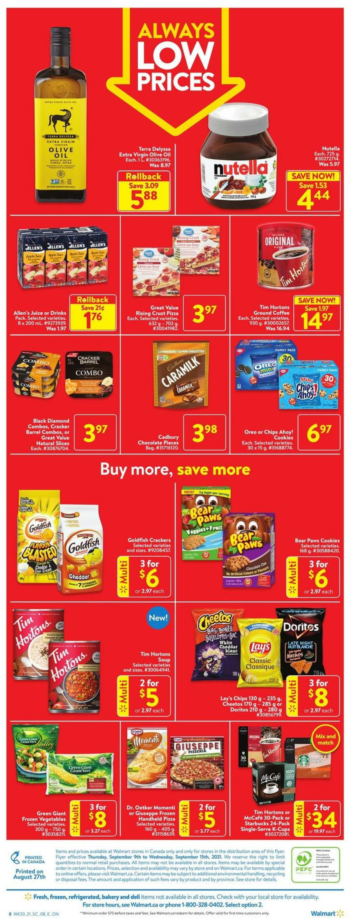 Walmart Flyer from September 9