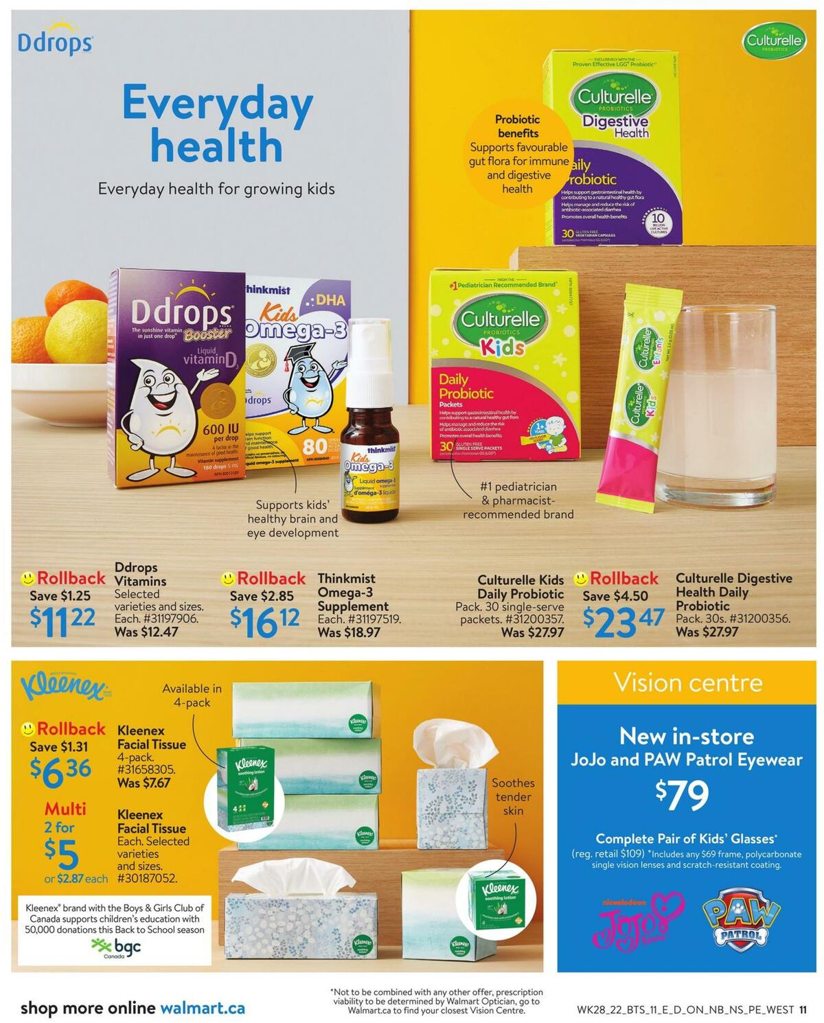 Walmart Back to School Flyer from August 4