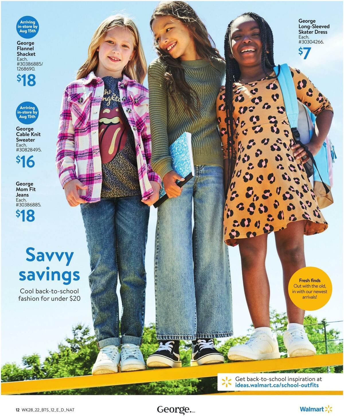 Walmart Back to School Flyer from August 4