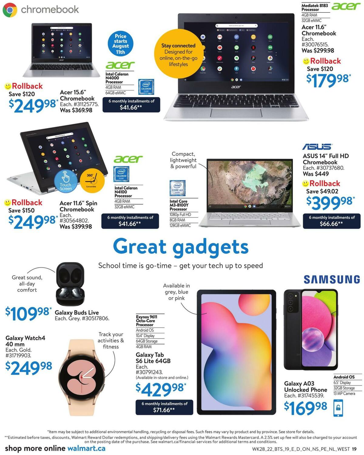 Walmart Back to School Flyer from August 4