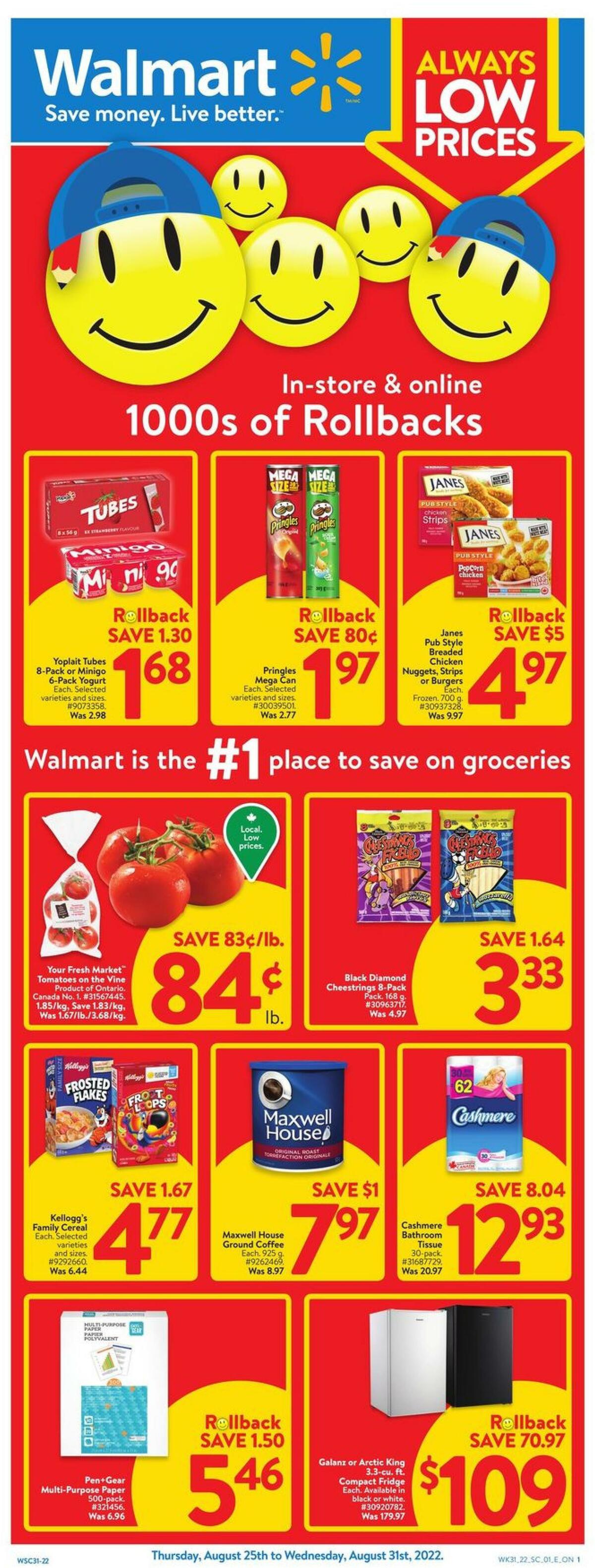 Walmart Flyer from August 25