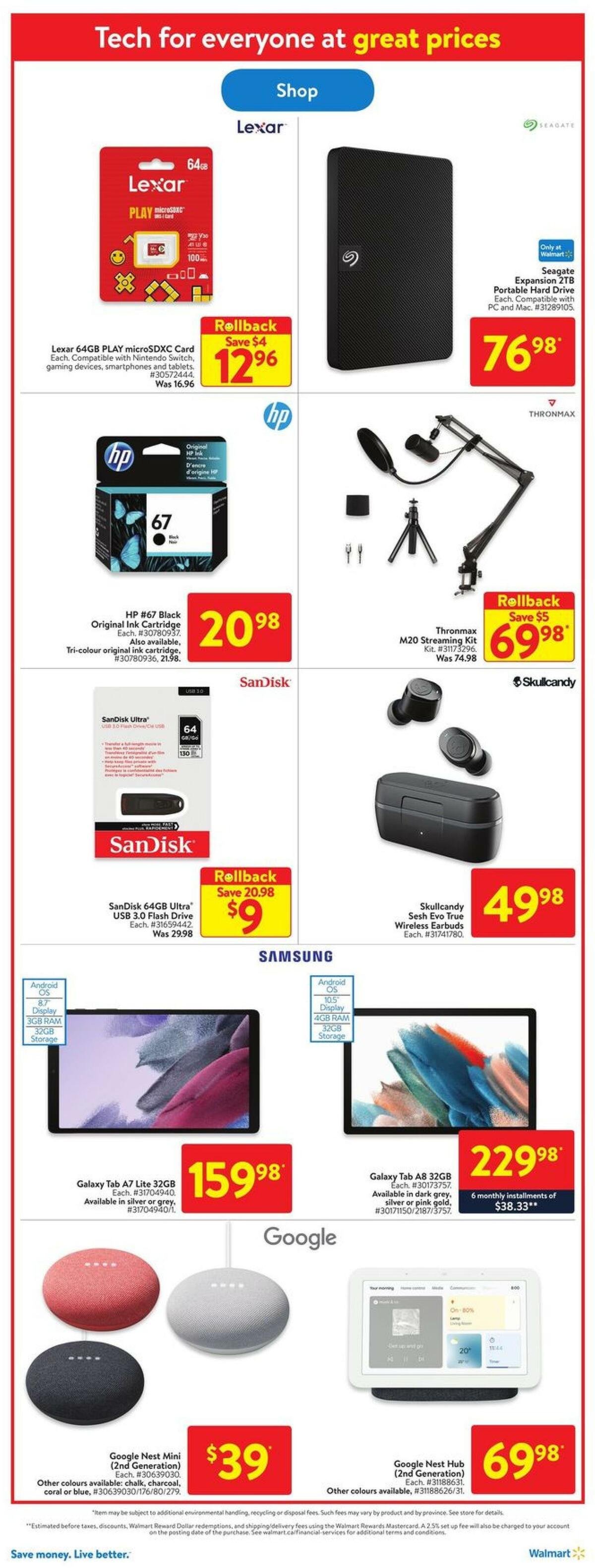 Walmart Flyer from August 25