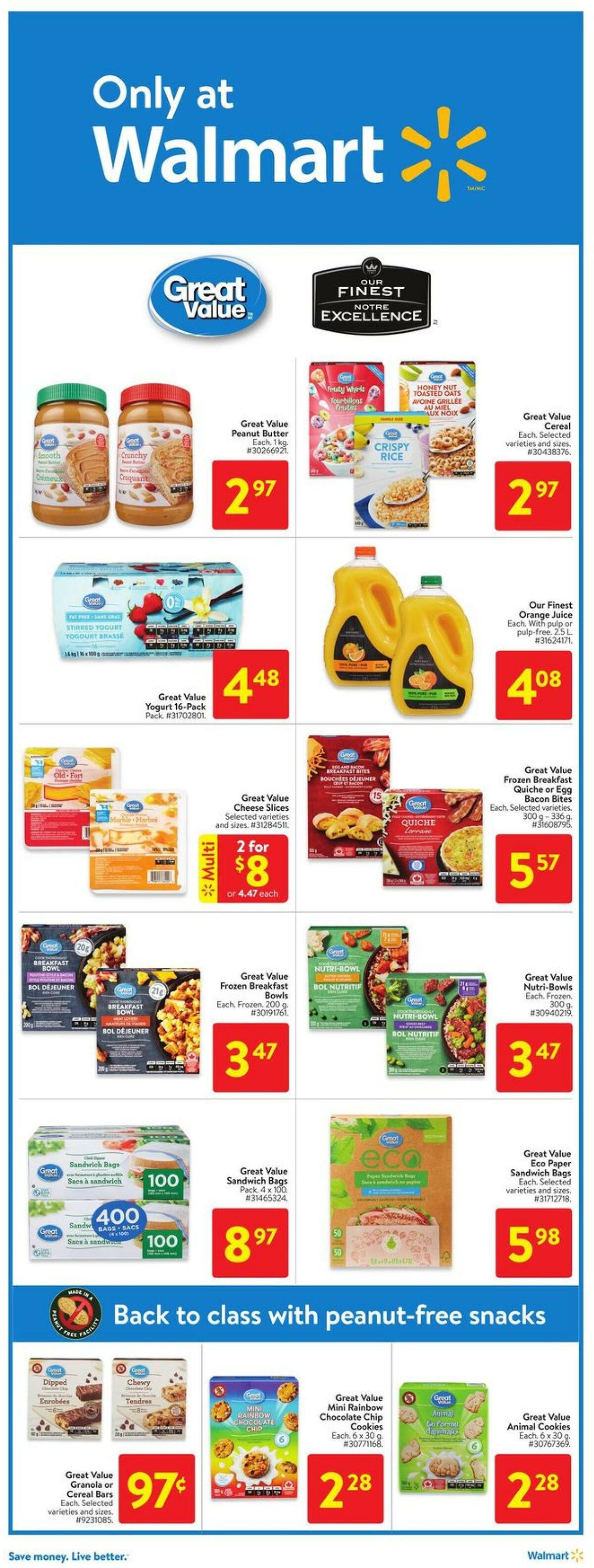 Walmart Flyer from August 25