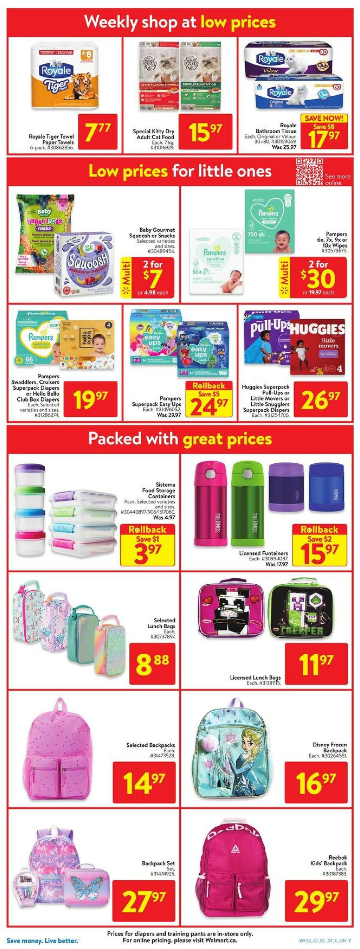 Walmart Flyer from September 1