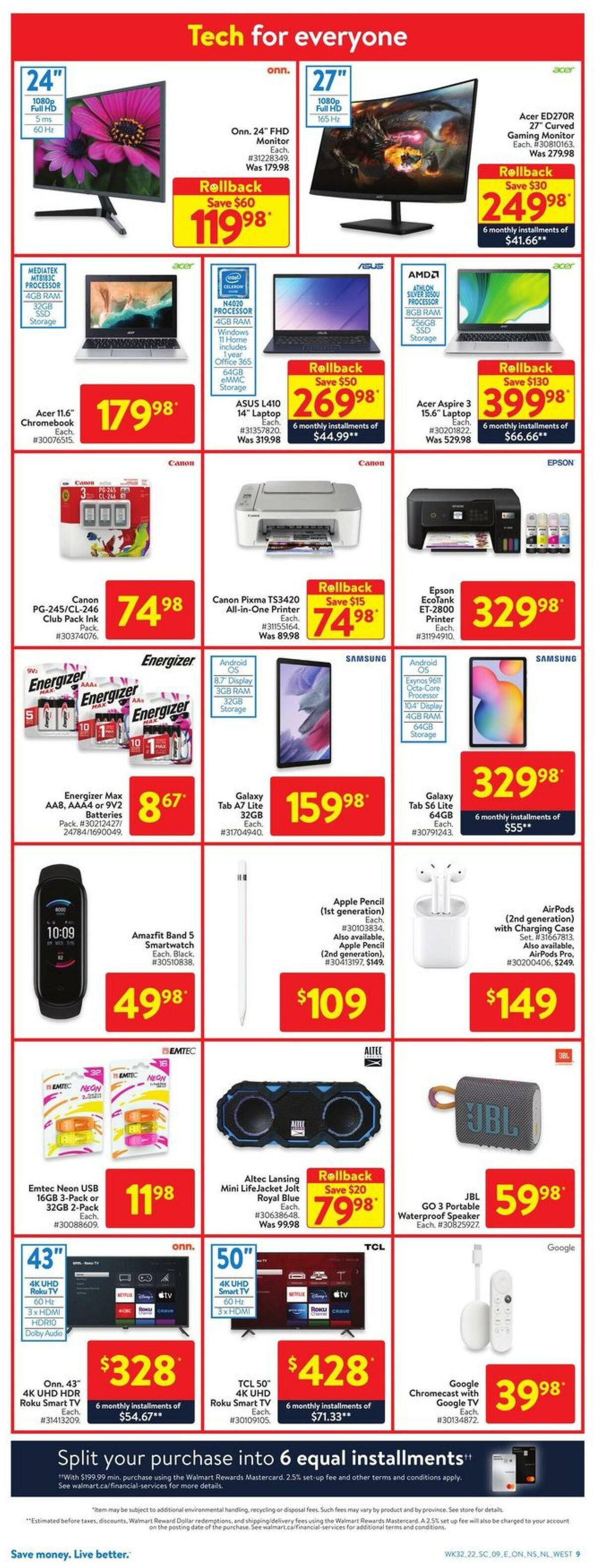 Walmart Flyer from September 1