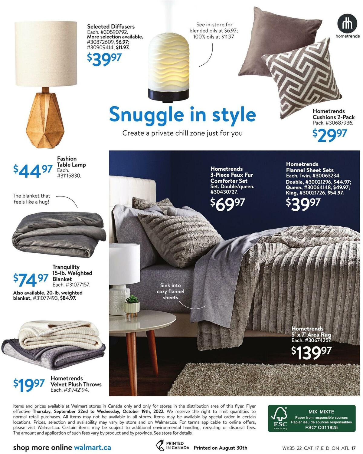 Walmart Fall Digest Flyer from September 22