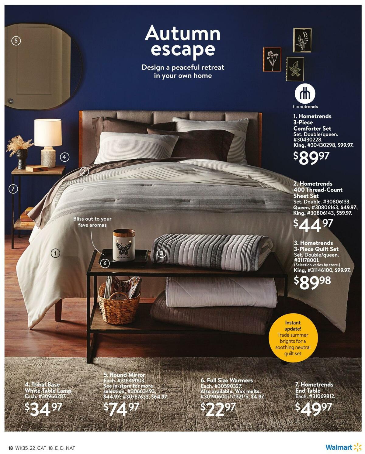 Walmart Fall Digest Flyer from September 22