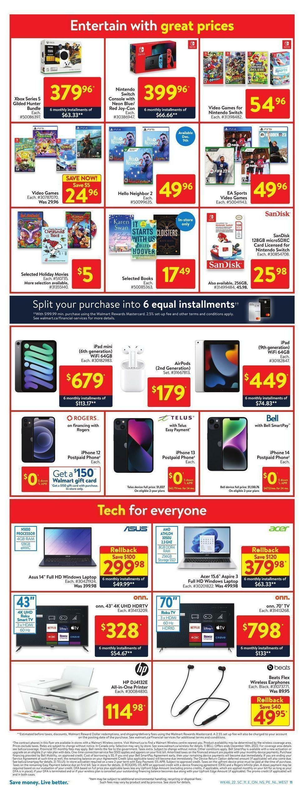 Walmart Flyer from December 8