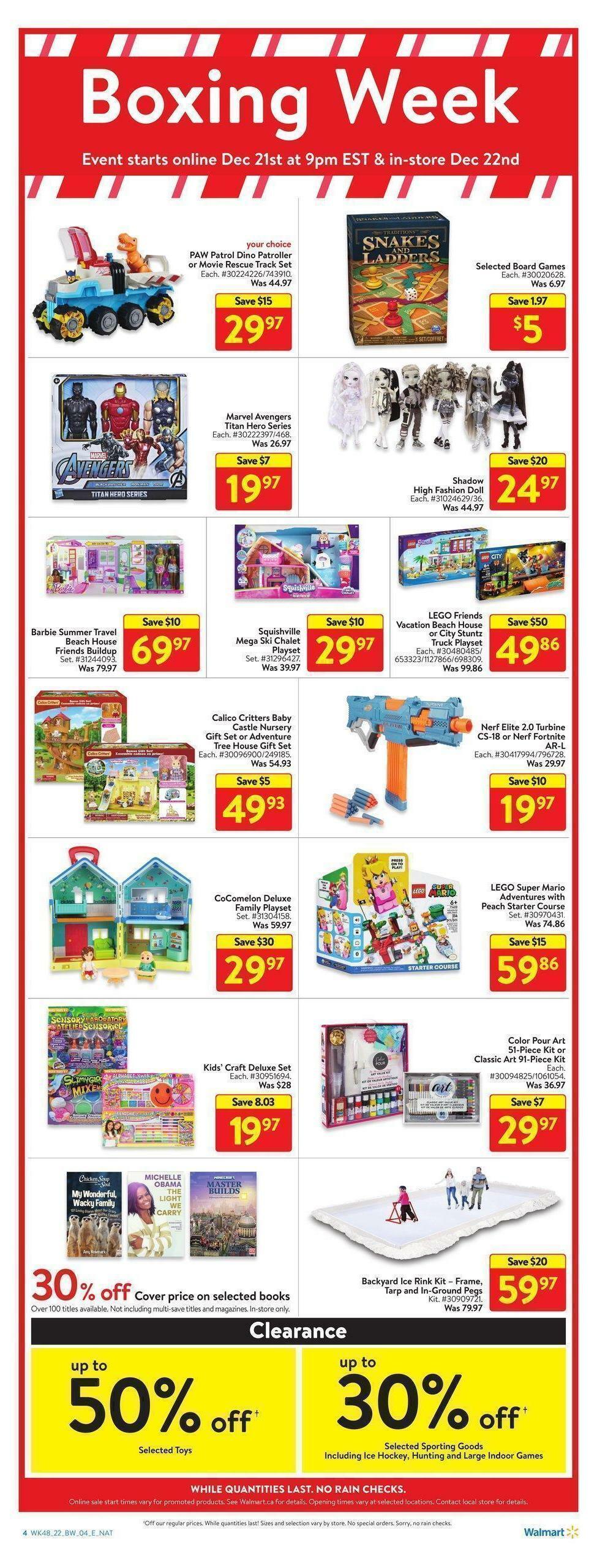 Walmart Boxing Week Flyer from December 21